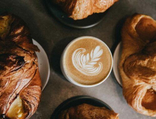 Homemade Croissant with Coffee